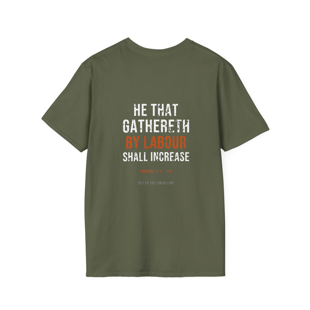Gathereth By Labour Tee — Proverbs 13:11 KJV