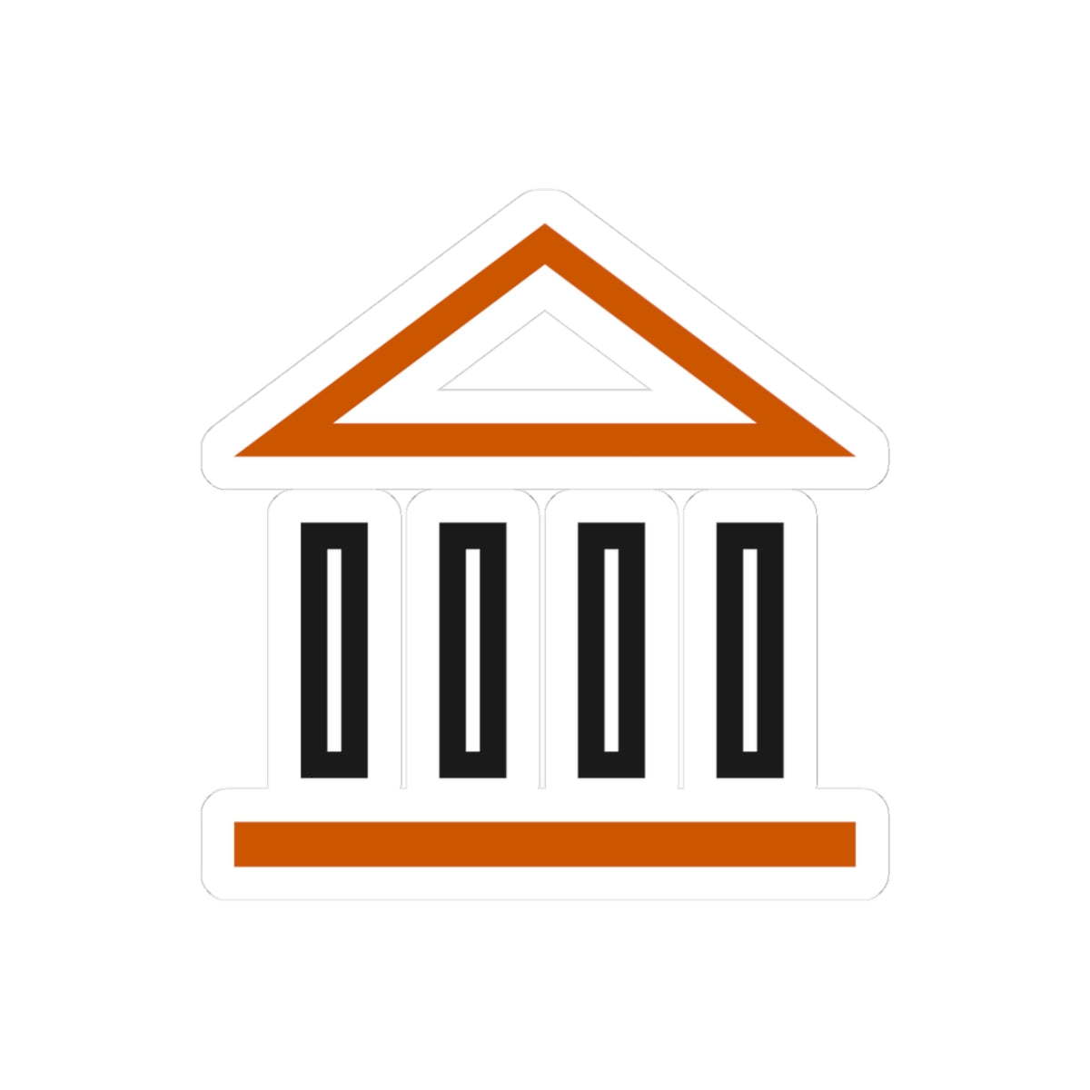Four Pillars Temple Sticker