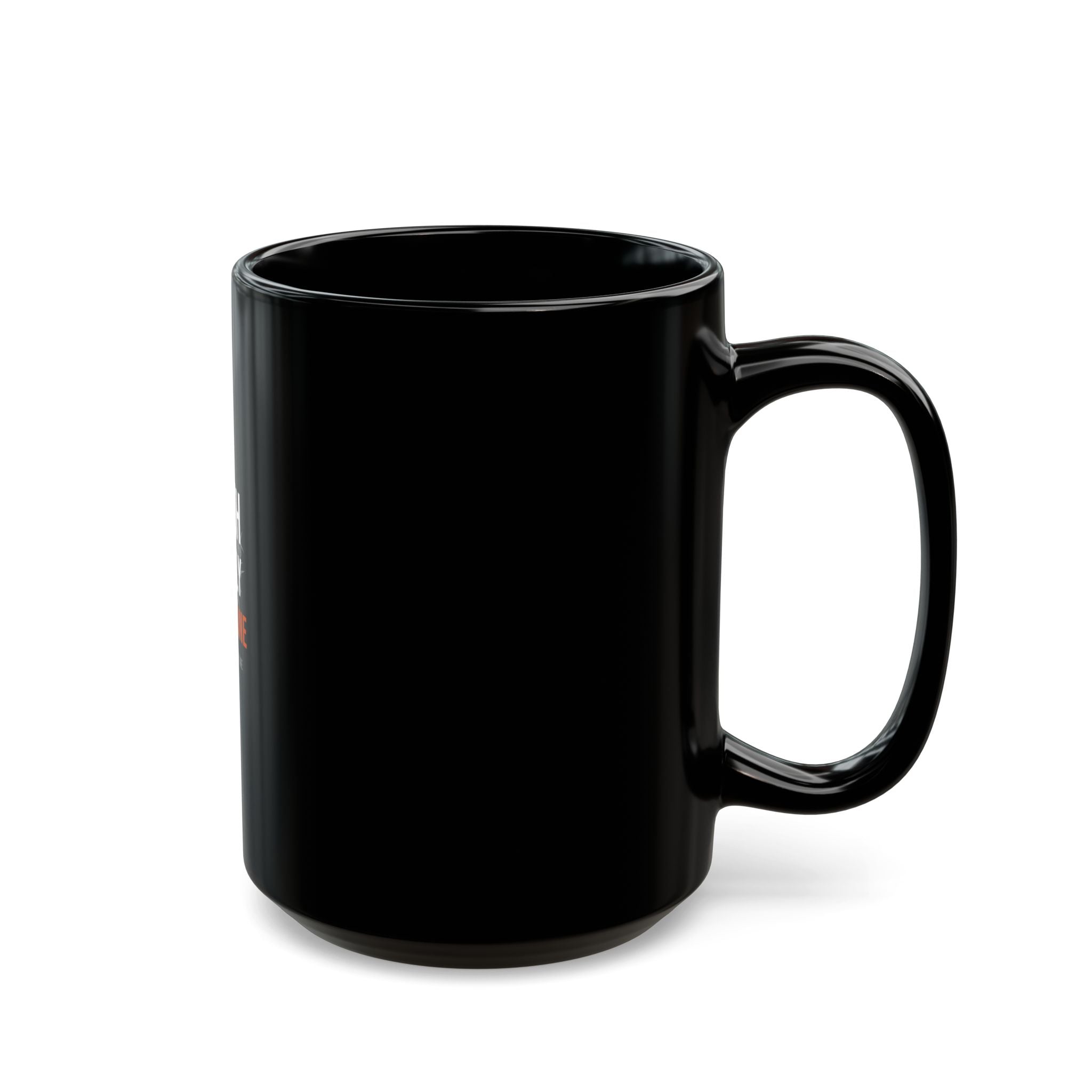 Faith Family Finish Line Mug — White/Orange — christian family values coffee mug by Get To The Finish Line (view 6)