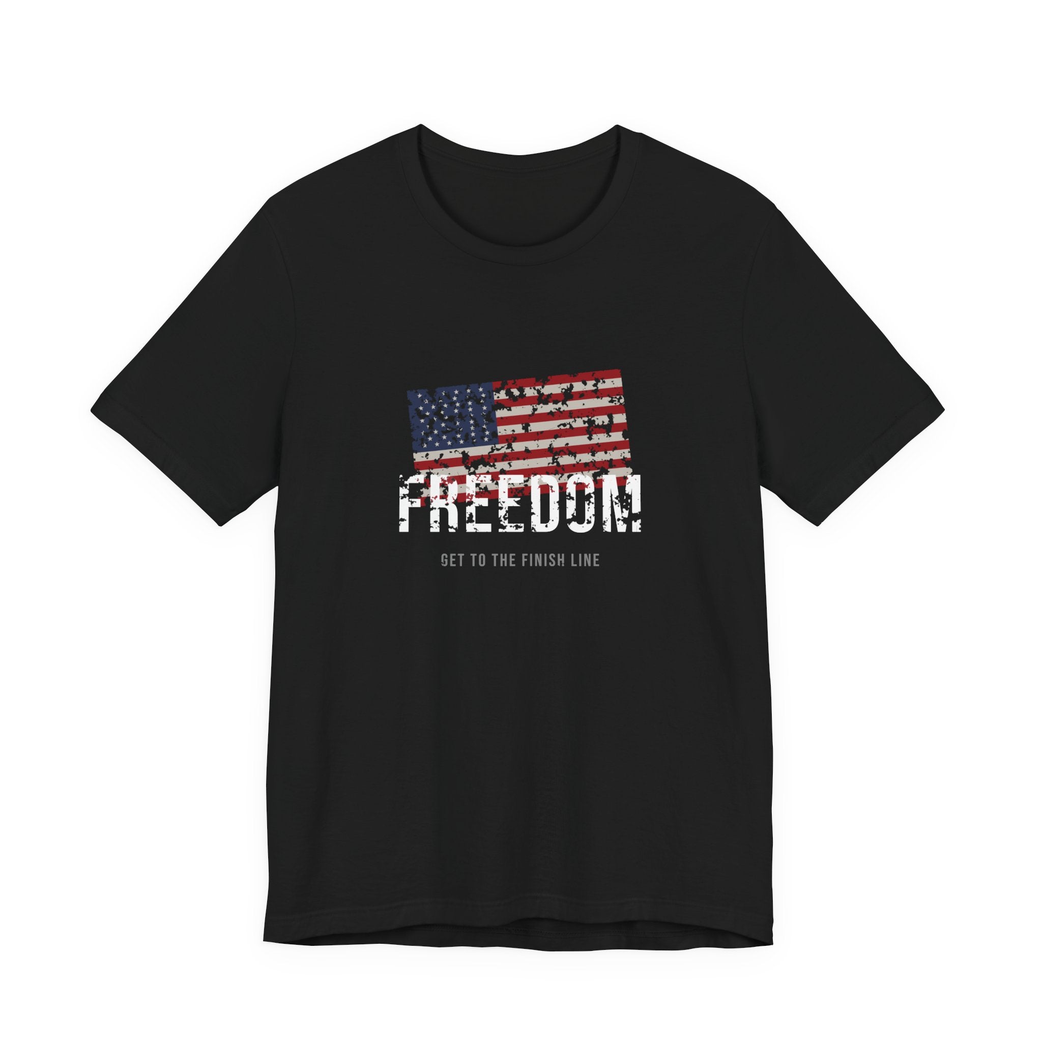 Freedom Tee — Old Glory — patriotic american flag graphic tee by Get To The Finish Line
