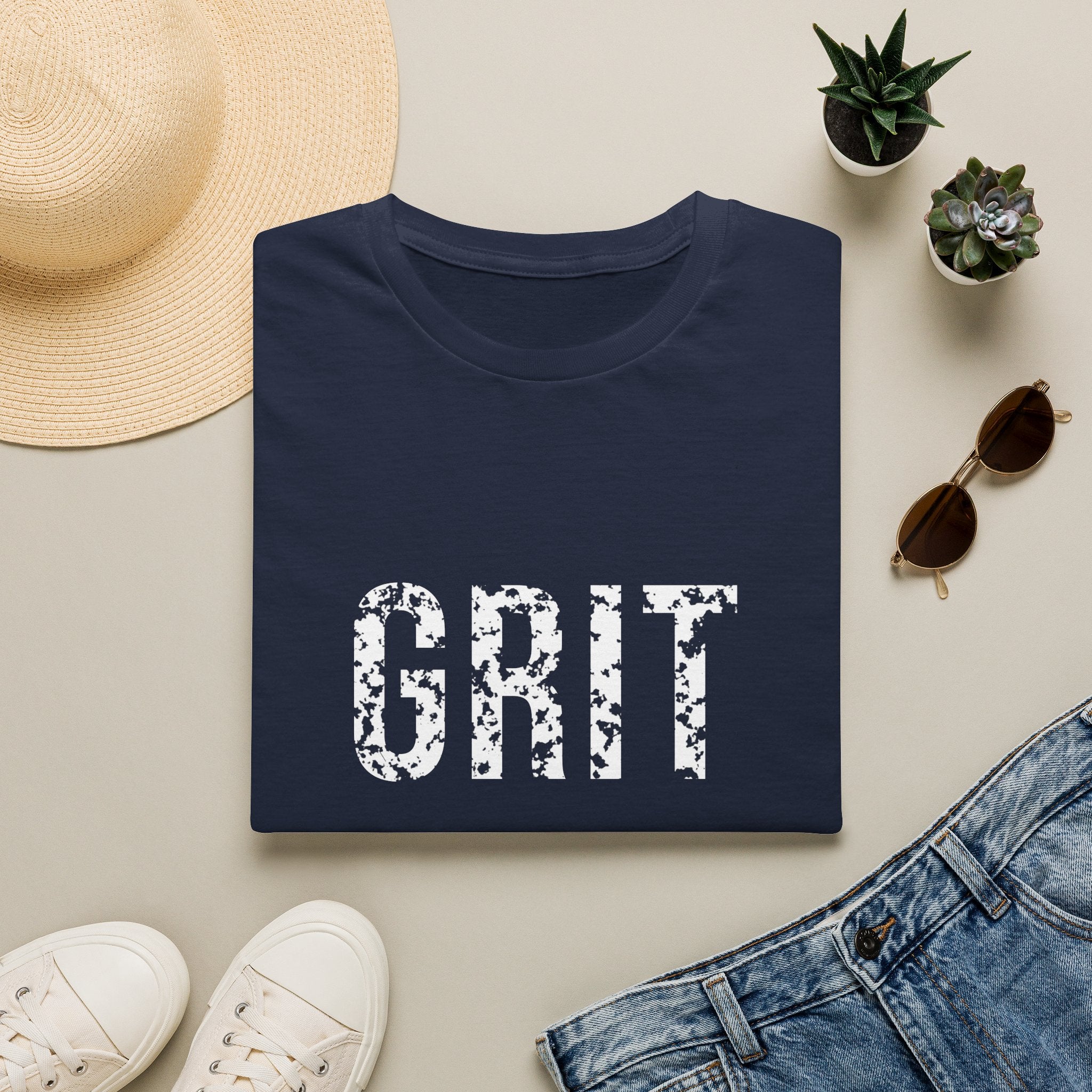 Grit Tee — motivational graphic tee by Get To The Finish Line (view 7)