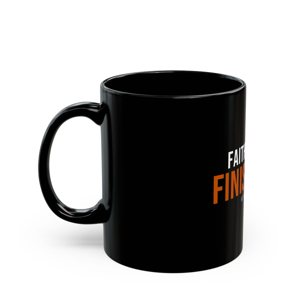 Faith Family Finish Line — Motivational Coffee Mug — christian family values coffee mug by Get To The Finish Line (view 4)