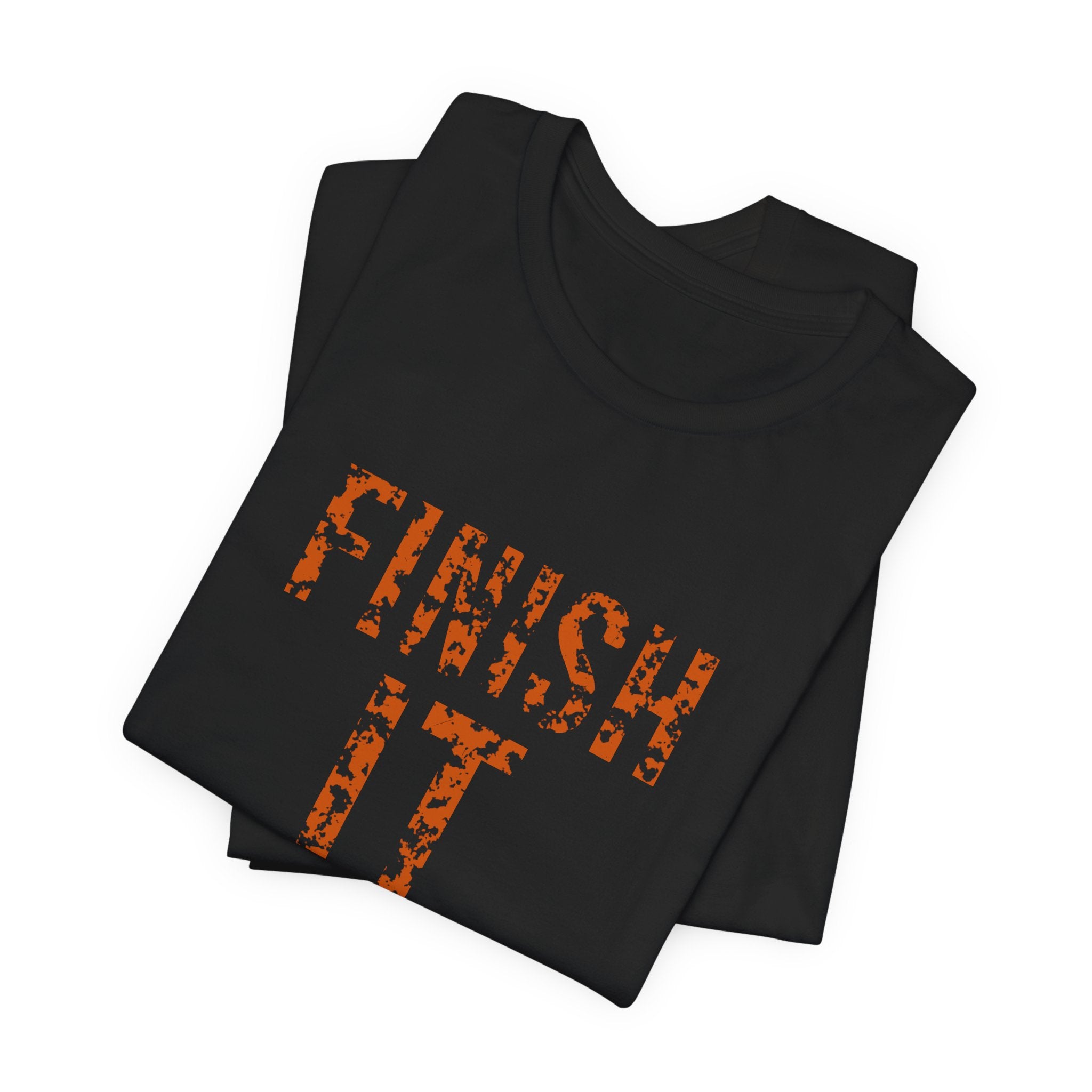 Finish It Tee — Burnt Orange — distressed motivational graphic tee by Get To The Finish Line (view 6)