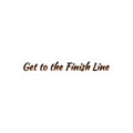 Finish Line Script Sticker