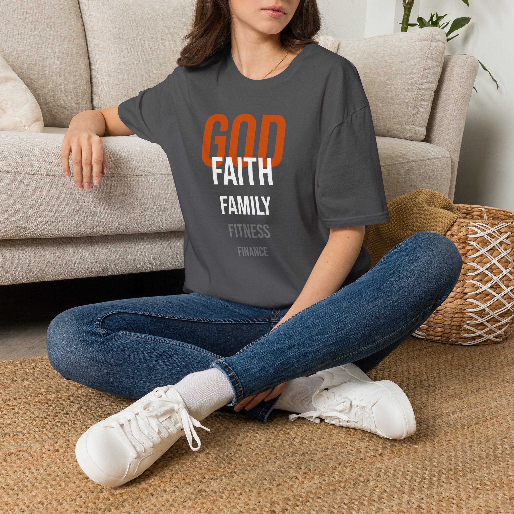 God First In That Order Tee — Four Pillars