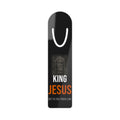 King Jesus Bookmark — White/Orange — christian metal bookmark by Get To The Finish Line