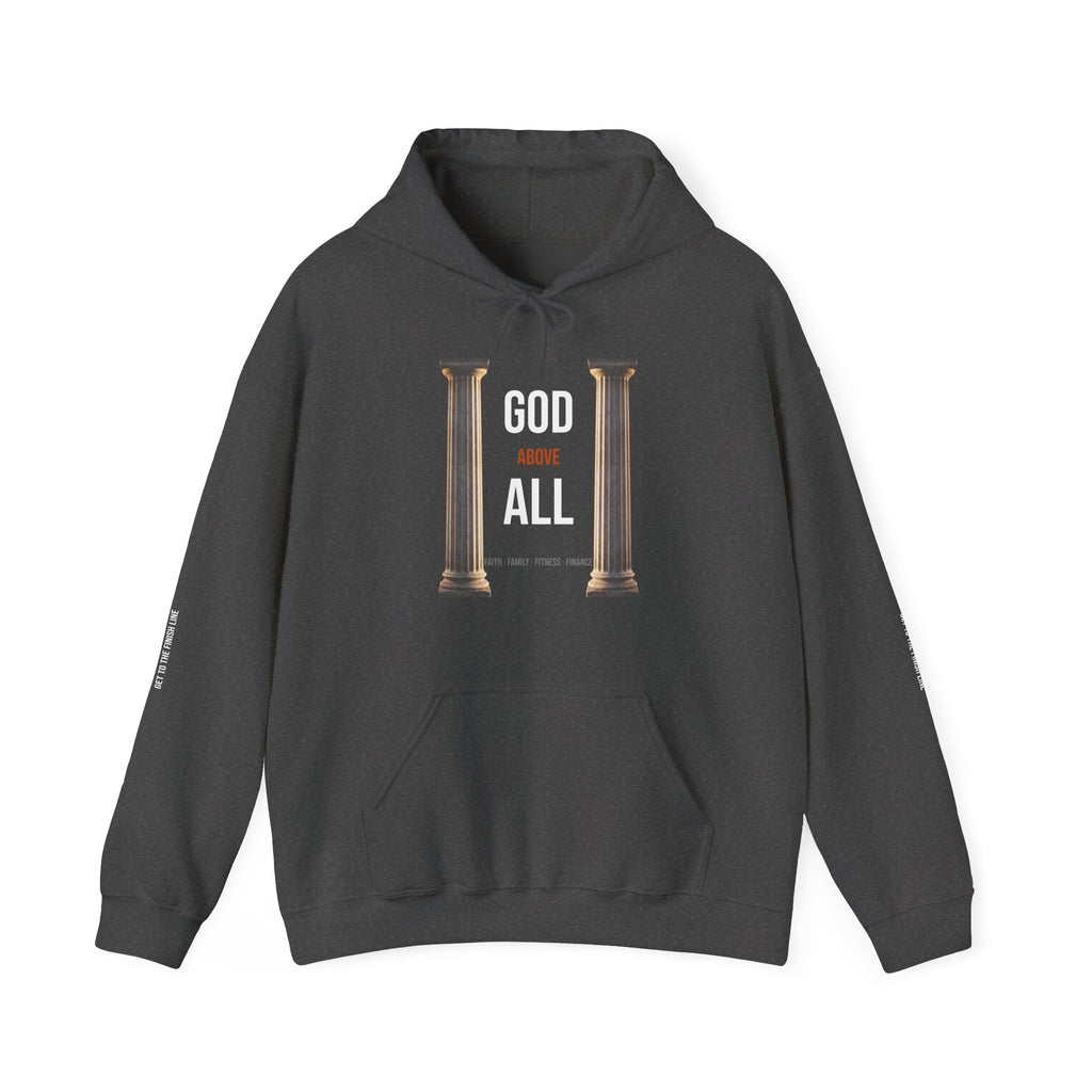 God Above All Hoodie — Marble Pillars
