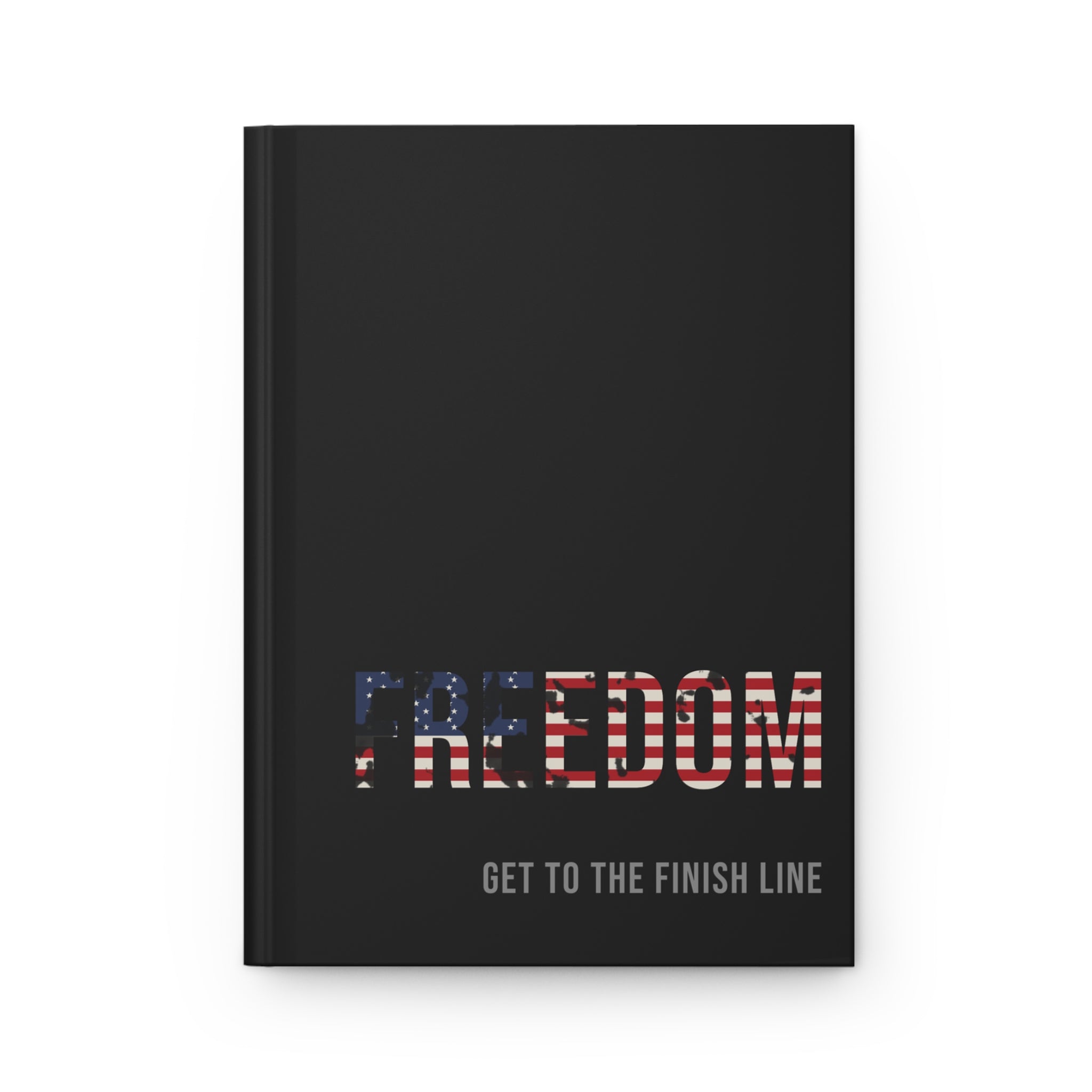 Freedom Journal — Flag Fill — patriotic american flag hardcover journal by Get To The Finish Line
