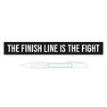 The Finish Line Is the Fight — Engraved Brass Pen — motivational endurance engraved brass pen by Get To The Finish Line