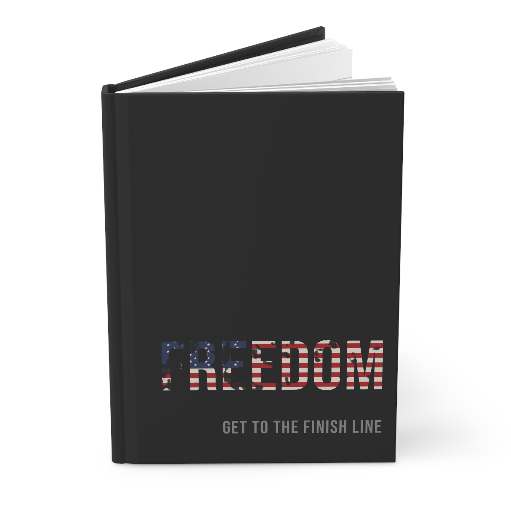 Freedom Journal — Flag Fill — patriotic american flag hardcover journal by Get To The Finish Line (view 3)