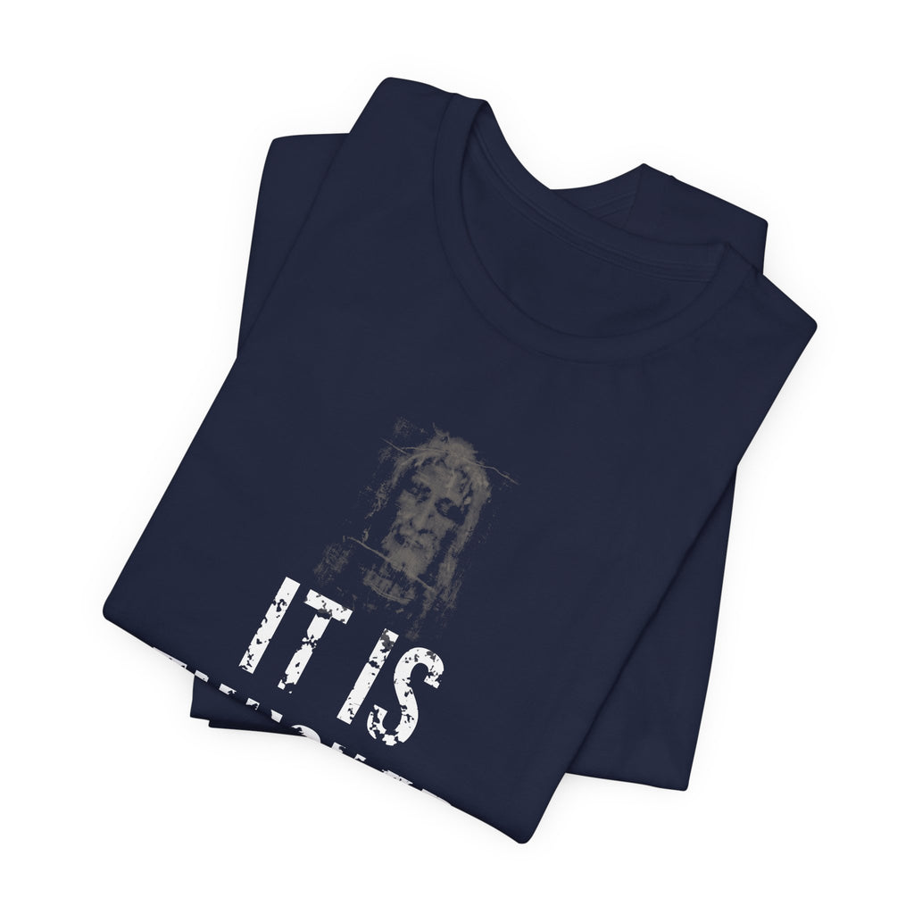 It Is Finished Tee — White — christian graphic tee by Get To The Finish Line (view 15)