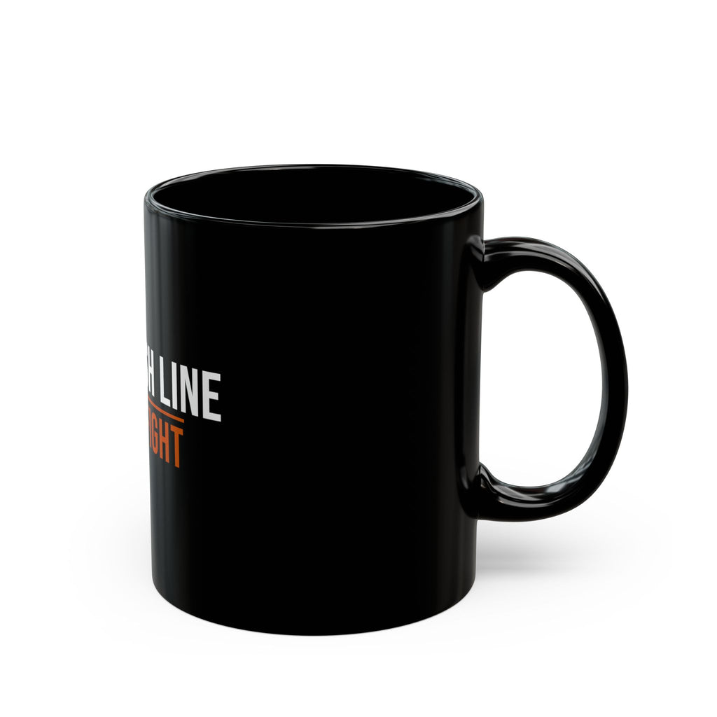 The Finish Line Is the Fight — Motivational Coffee Mug — motivational endurance coffee mug by Get To The Finish Line (view 3)