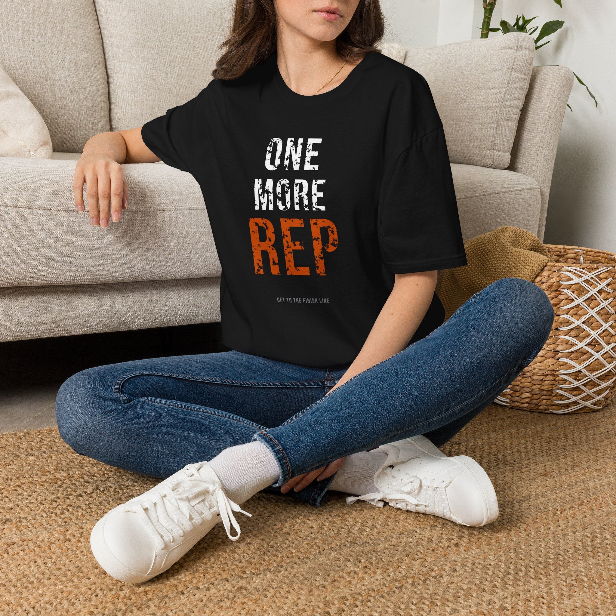 One More Rep Tee — motivational graphic tee by Get To The Finish Line (view 8)