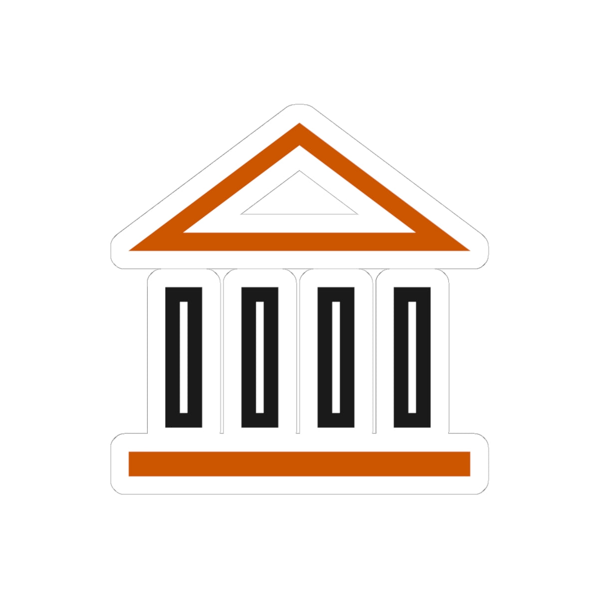 Four Pillars Temple Sticker