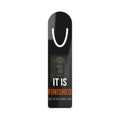 It Is Finished Bookmark — White/Orange — christian metal bookmark by Get To The Finish Line
