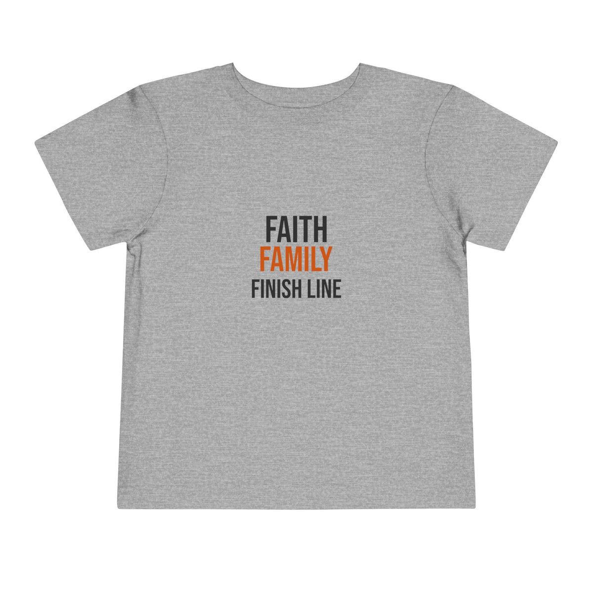Faith Family Finish Line Toddler Tee — GTTFL Littles — christian family values piece by Get To The Finish Line (view 3)