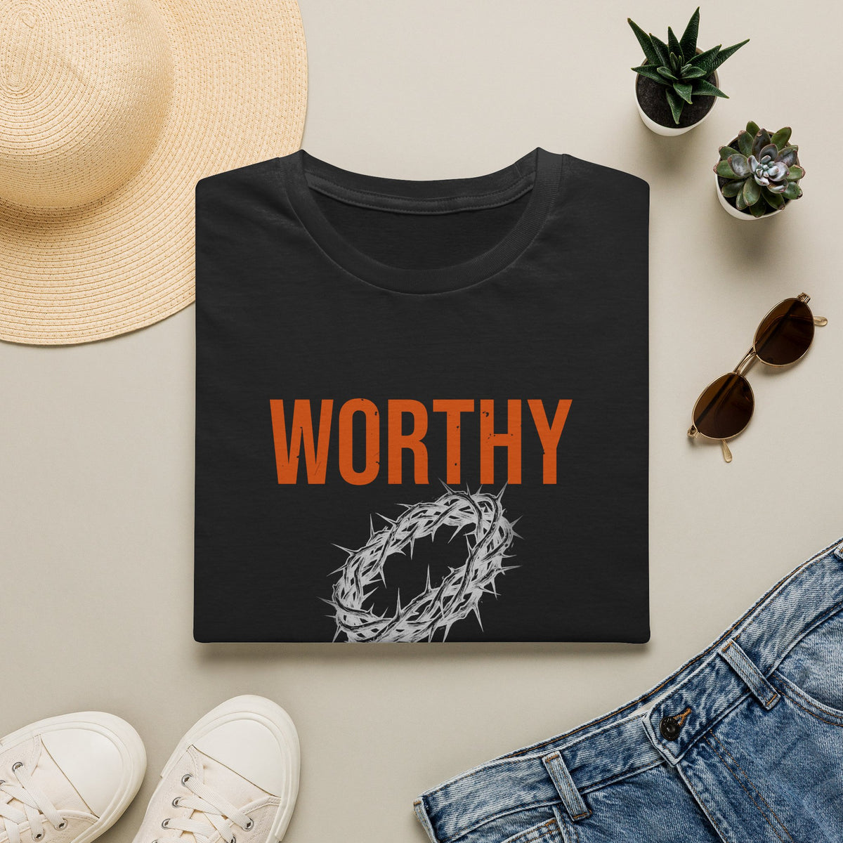 Worthy Is The Lamb Tee — Revelation 5:12 KJV