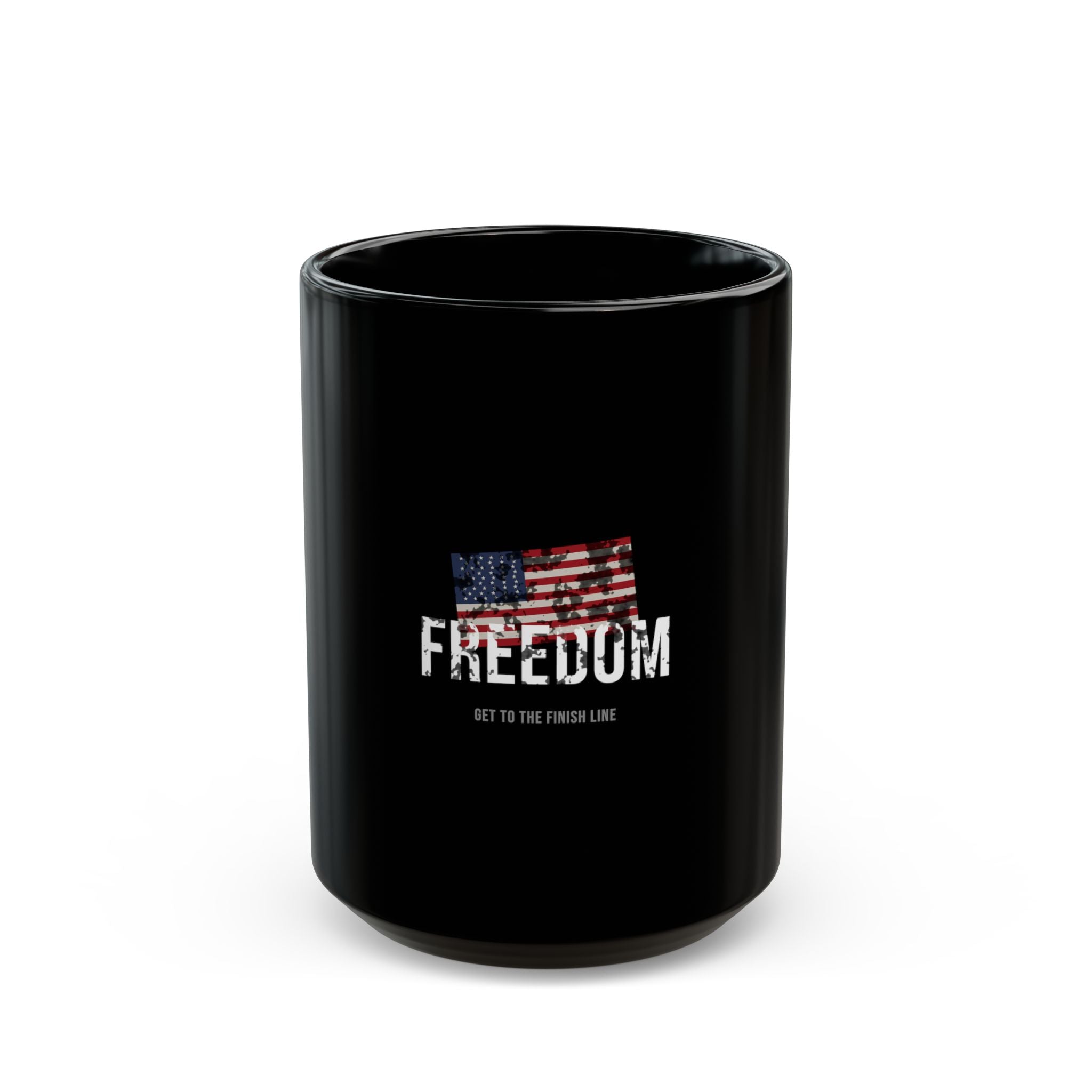 Freedom Mug — Old Glory — patriotic american flag coffee mug by Get To The Finish Line (view 2)
