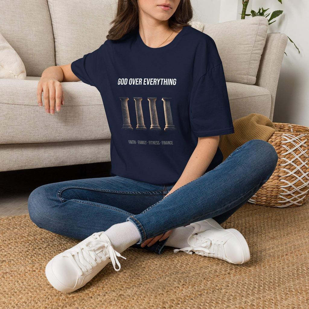 God Over Everything Tee — Marble Pillars