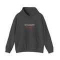 Answering To God Hoodie — White/Orange — bold christian statement graphic hoodie by Get To The Finish Line (view 3)