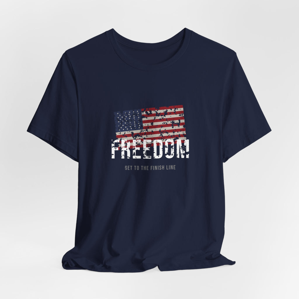Freedom Tee — Old Glory — patriotic american flag graphic tee by Get To The Finish Line (view 16)