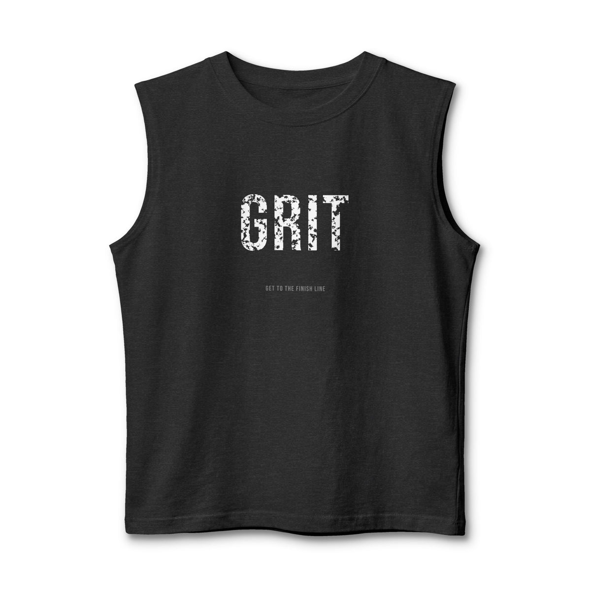 Grit Muscle Tank — motivational flowy racerback tank by Get To The Finish Line (view 2)