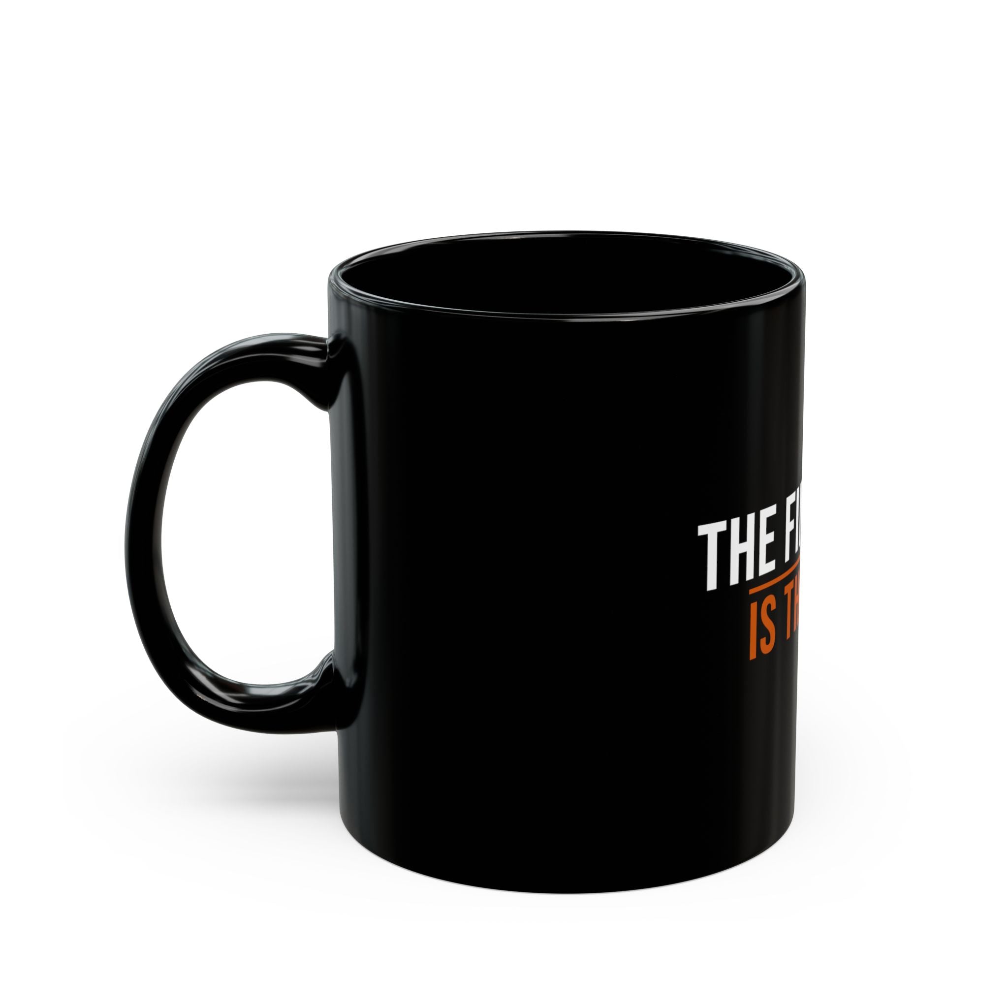 The Finish Line Is the Fight — Motivational Coffee Mug — motivational endurance coffee mug by Get To The Finish Line (view 4)