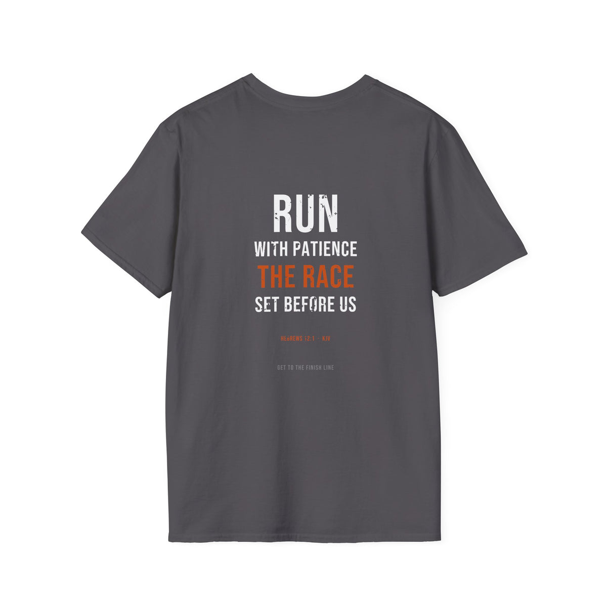 Run With Patience The Race Tee — Hebrews 12:1 KJV