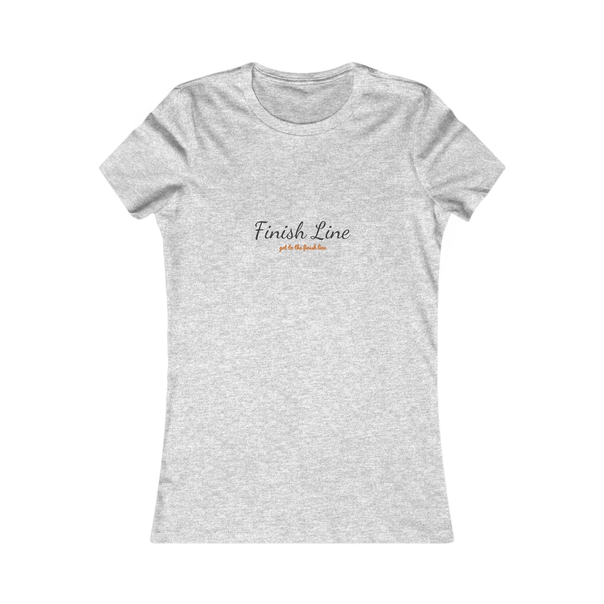 Get To The Finish Line Script Women’s Tee — Light — motivational perseverance graphic tee by Get To The Finish Line (view 3)