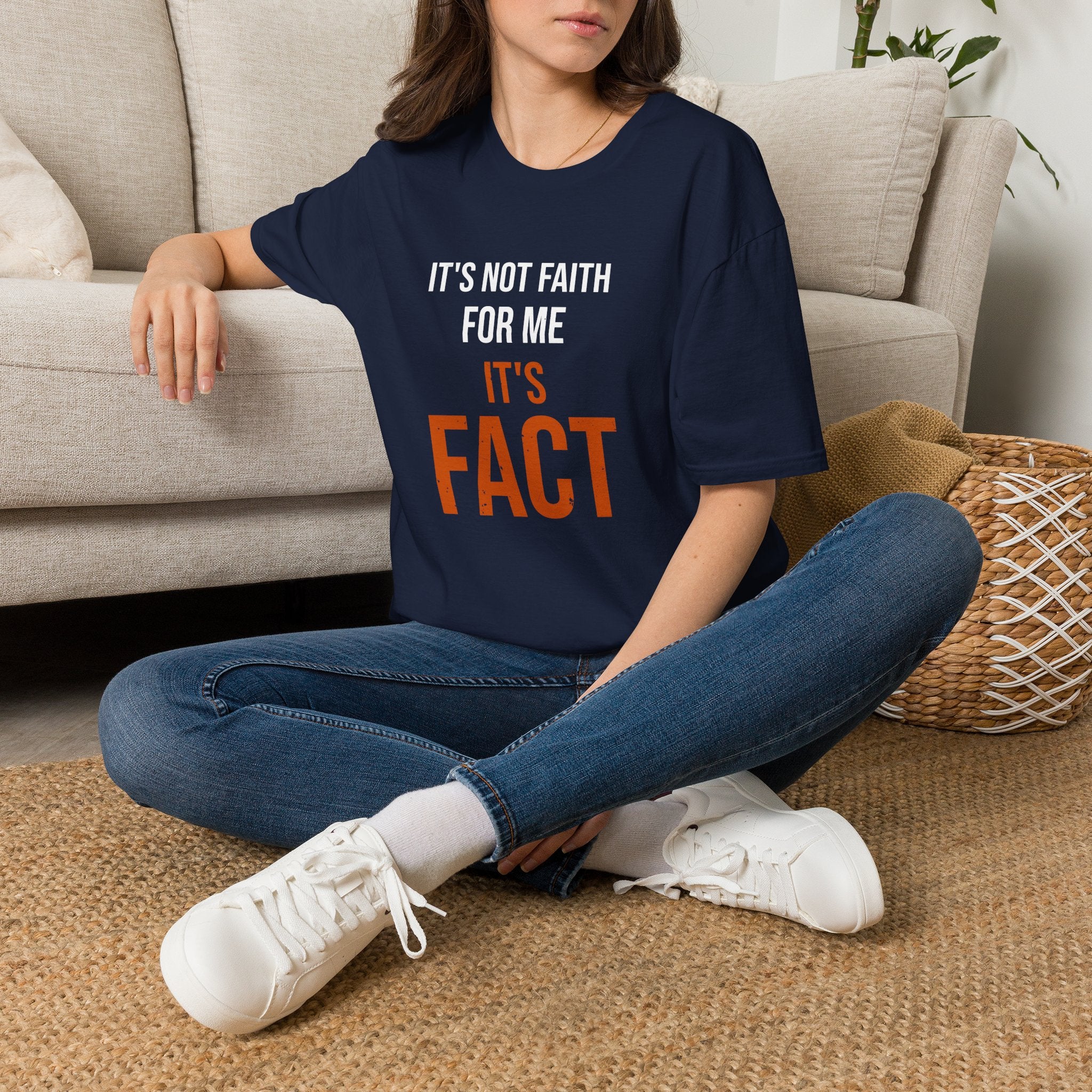 It's Not Faith It's Fact Tee — Stacked