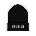 Get To The Finish Line Beanie — Embroidered Cuff — motivational perseverance embroidered beanie by Get To The Finish Line (view 3)