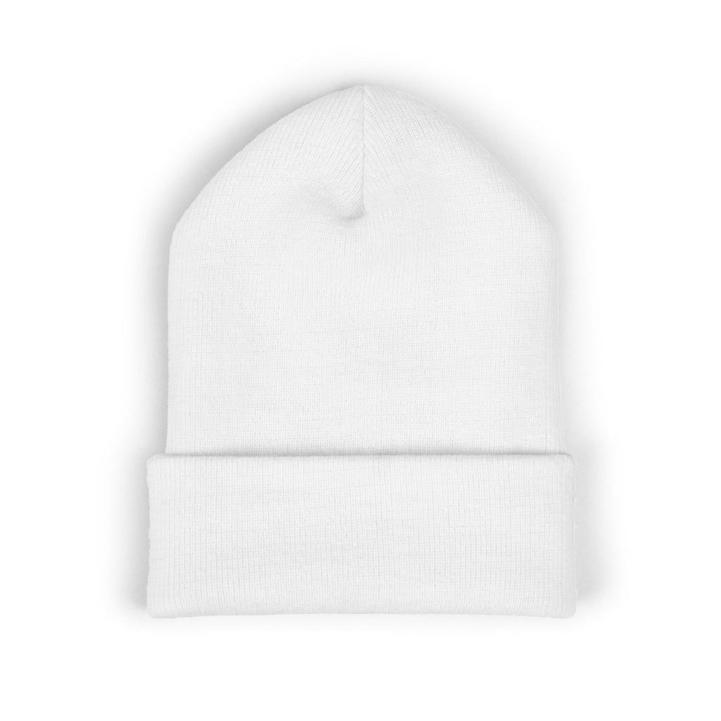 Get To The Finish Line Script Beanie — Light — motivational perseverance embroidered beanie by Get To The Finish Line (view 4)