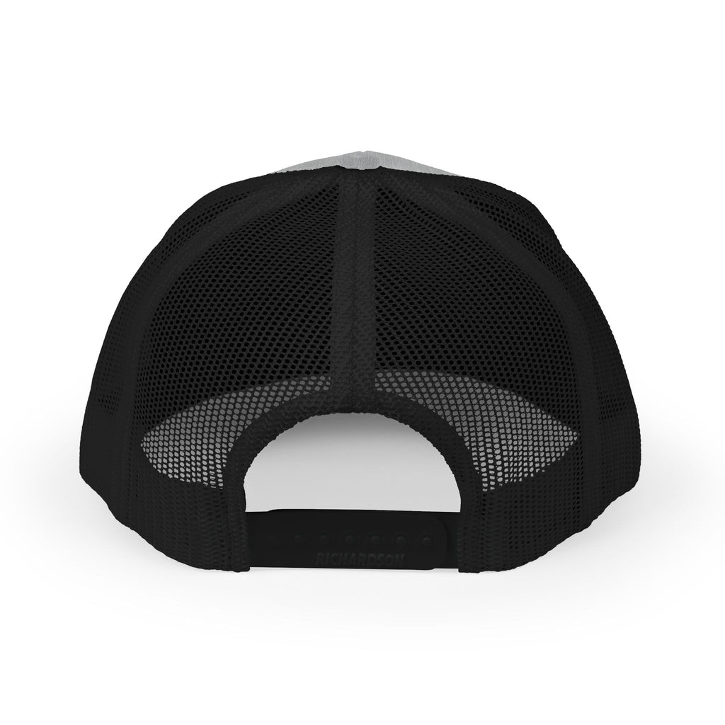 GTTFL Trucker Hat — Black Stitch on Heather Grey — motivational trucker hat by Get To The Finish Line (view 6)