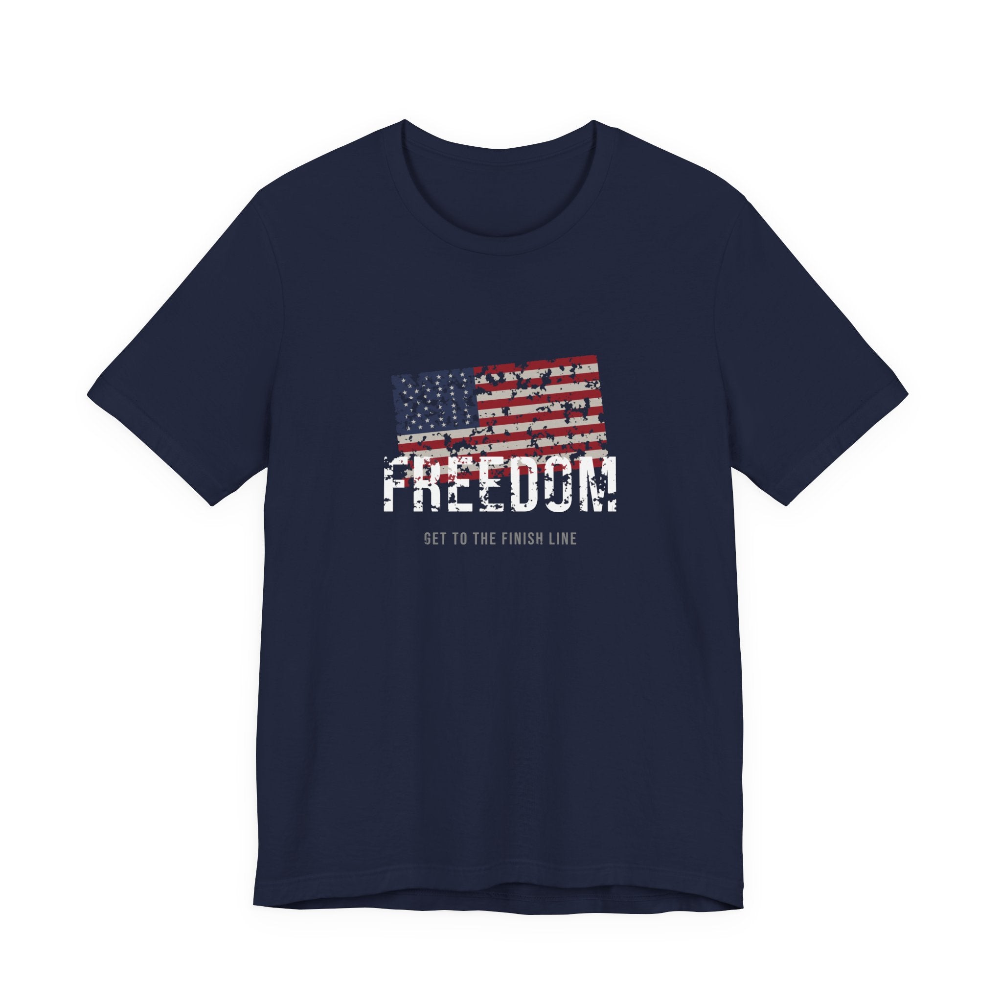 Freedom Tee — Old Glory — patriotic american flag graphic tee by Get To The Finish Line (view 4)