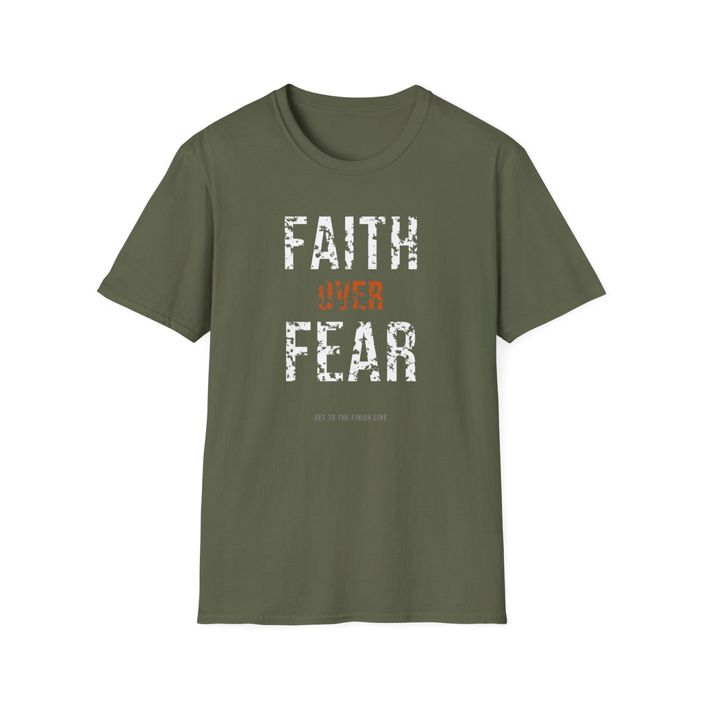 Faith Over Fear Tee — christian graphic tee by Get To The Finish Line (view 15)