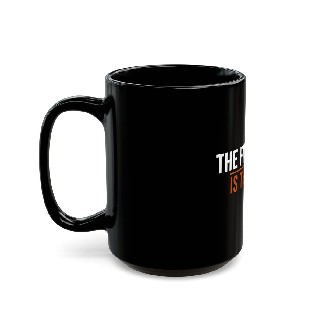 The Finish Line Is the Fight — Motivational Coffee Mug — motivational endurance coffee mug by Get To The Finish Line (view 7)