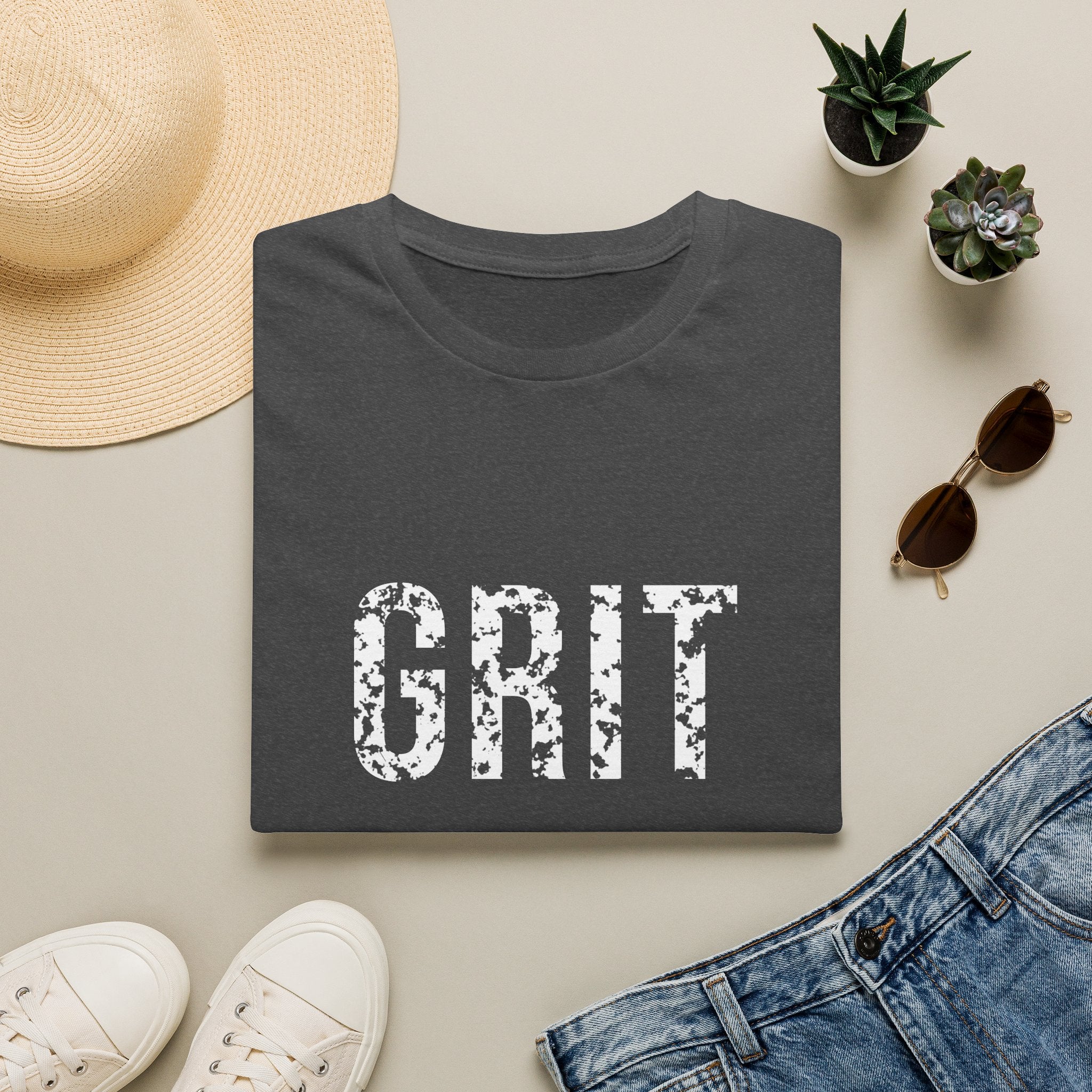 Grit Tee — motivational graphic tee by Get To The Finish Line (view 5)