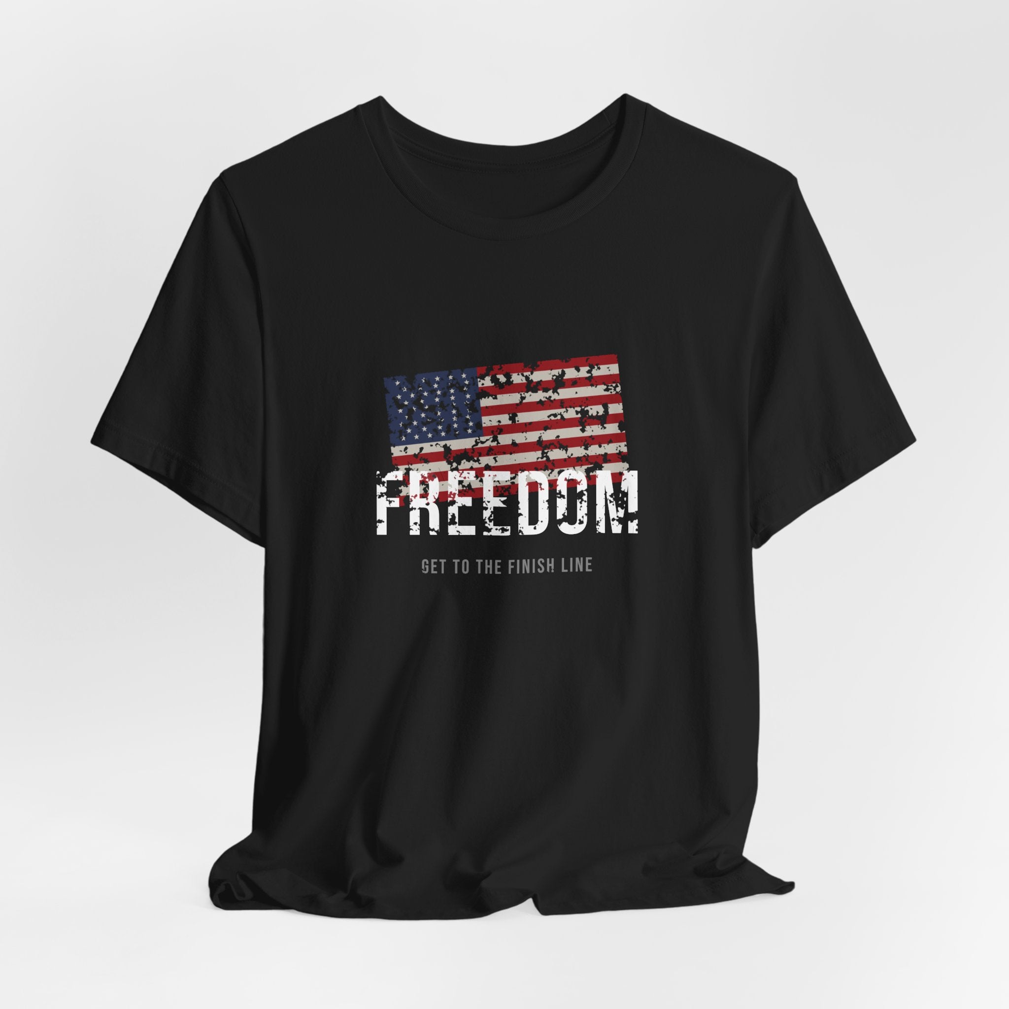 Freedom Tee — Old Glory — patriotic american flag graphic tee by Get To The Finish Line (view 7)