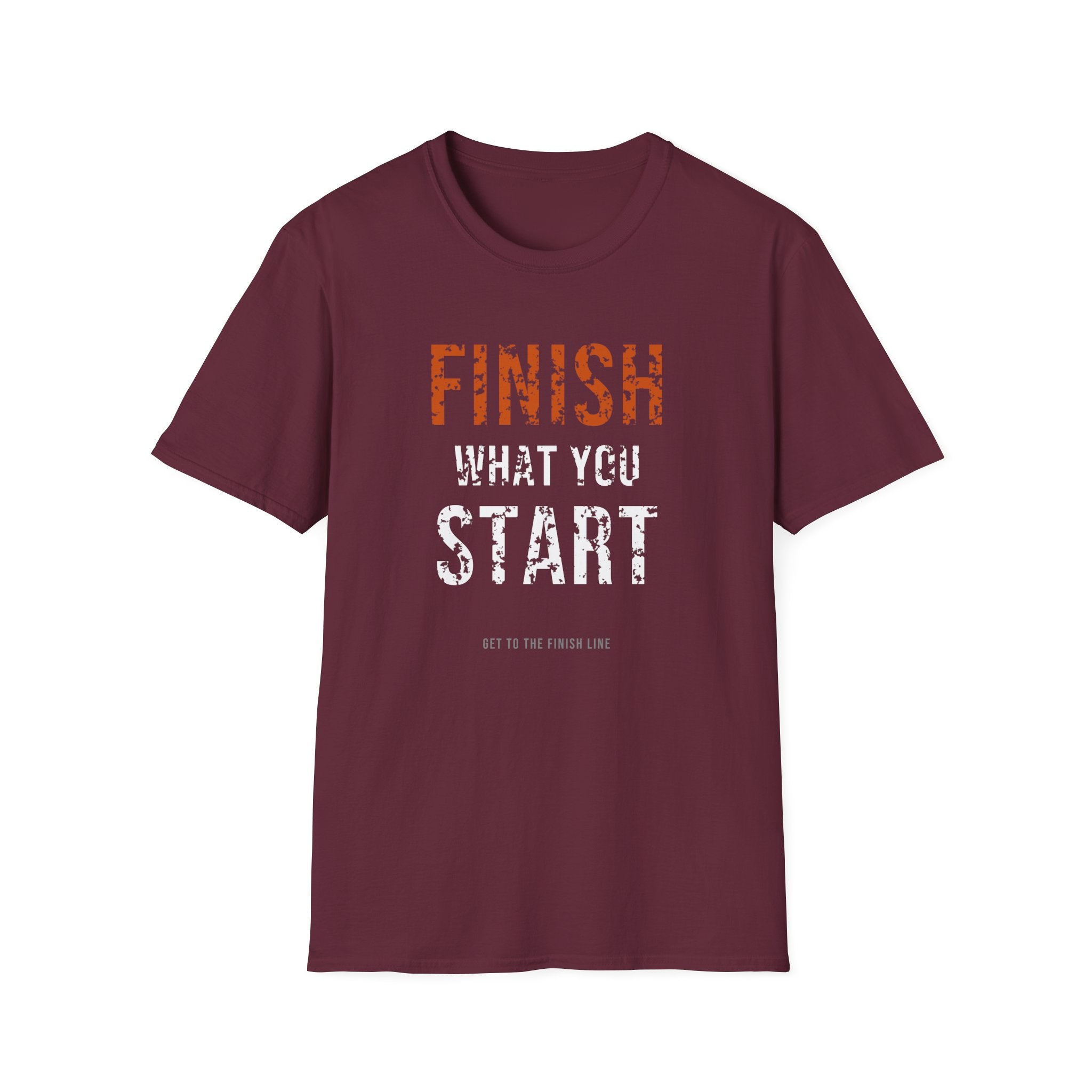 Finish What You Start Tee — motivational graphic tee by Get To The Finish Line (view 12)