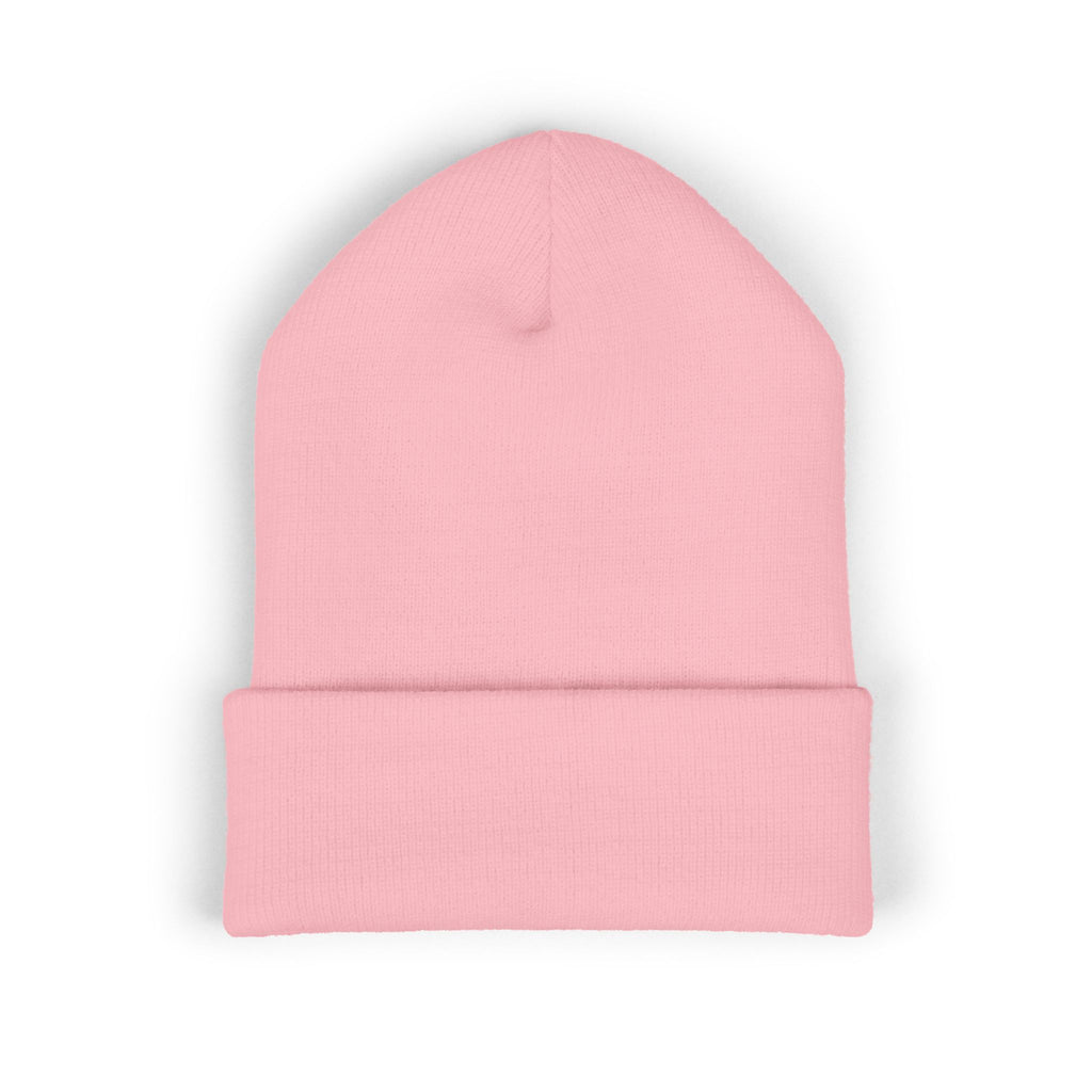 Get To The Finish Line Script Beanie — Light — motivational perseverance embroidered beanie by Get To The Finish Line (view 7)