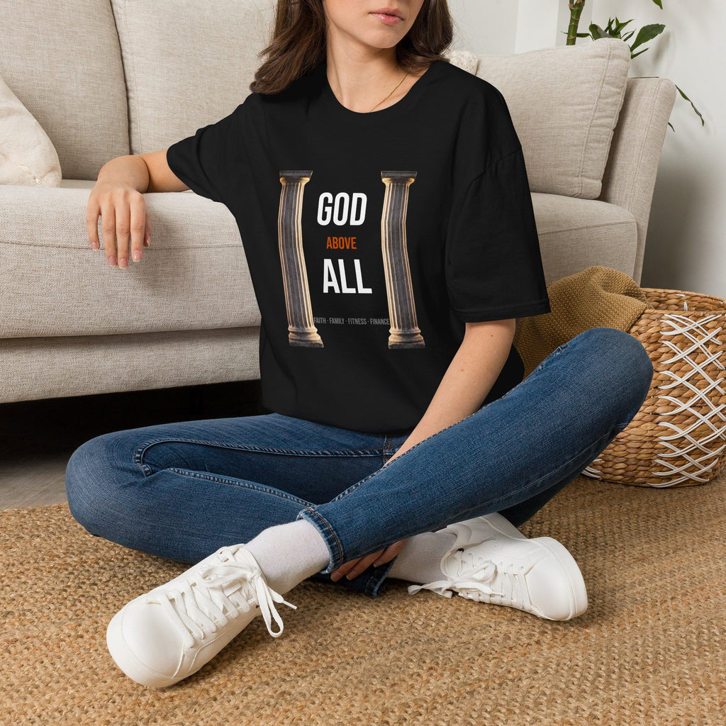 God Above All Tee — Marble Pillars