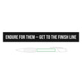 Endure For Them — Engraved Brass Pen — motivational fatherhood engraved brass pen by Get To The Finish Line