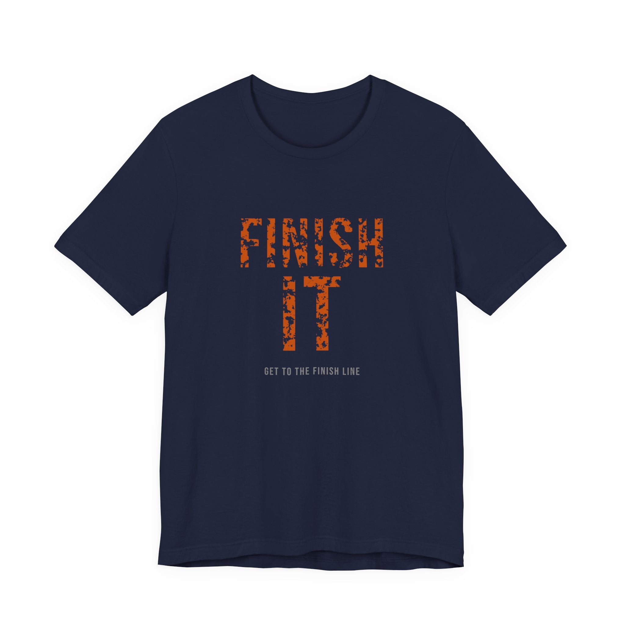 Finish It Tee — Burnt Orange — distressed motivational graphic tee by Get To The Finish Line (view 4)