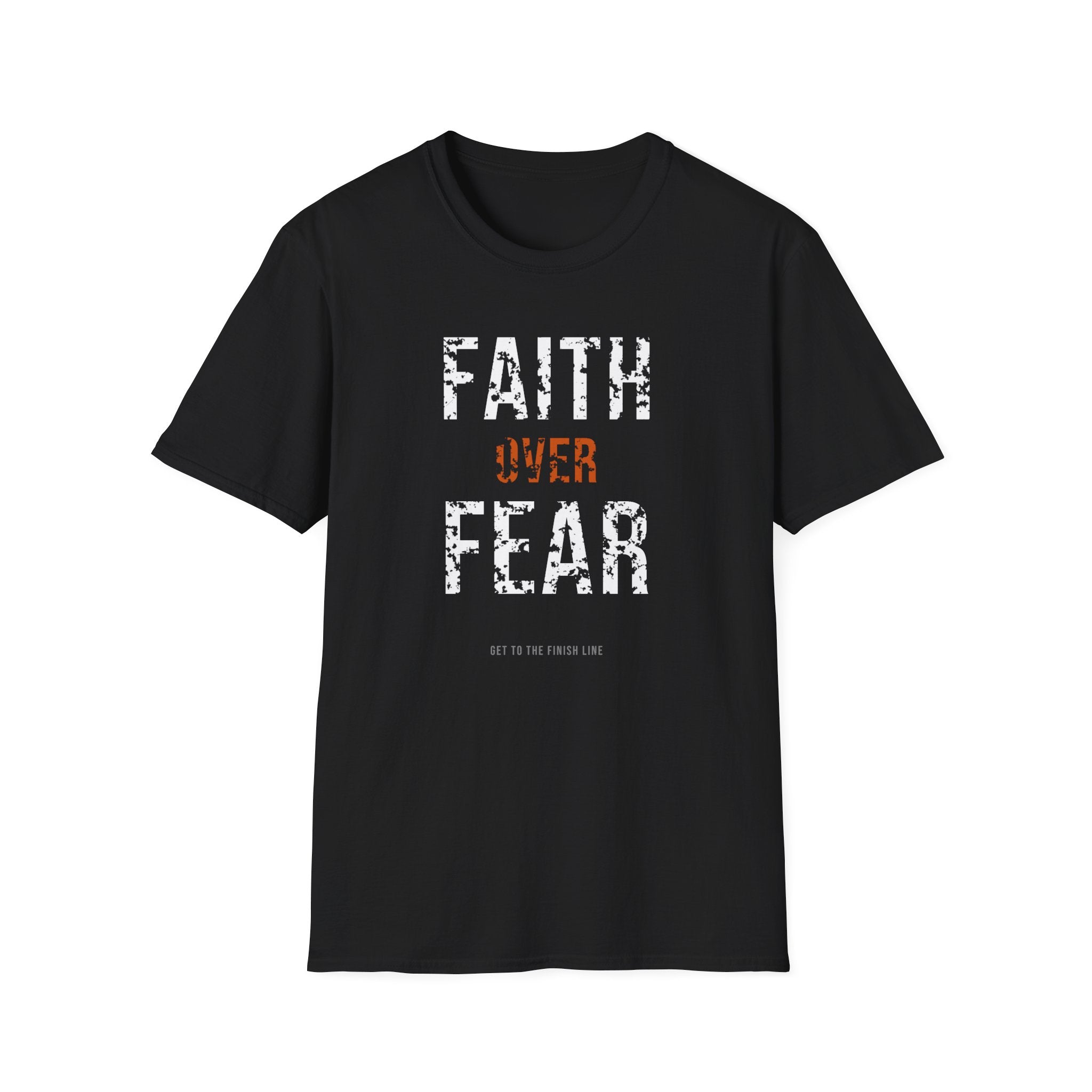 Faith Over Fear Tee — christian graphic tee by Get To The Finish Line (view 9)
