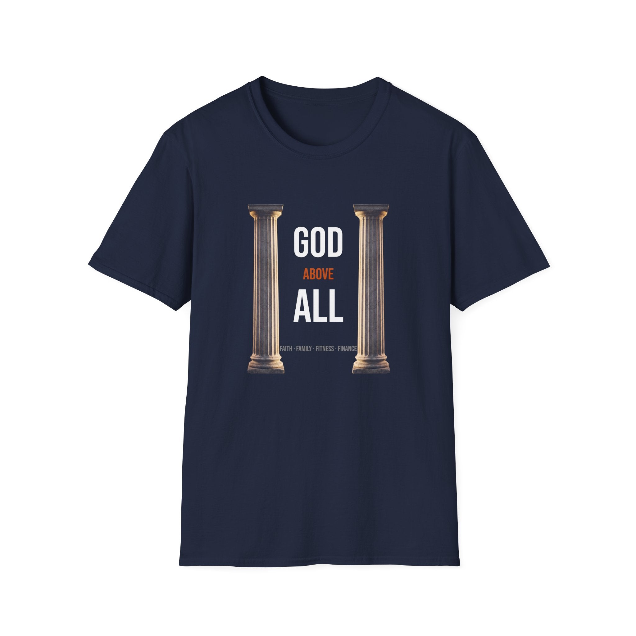 God Above All Tee — Marble Pillars