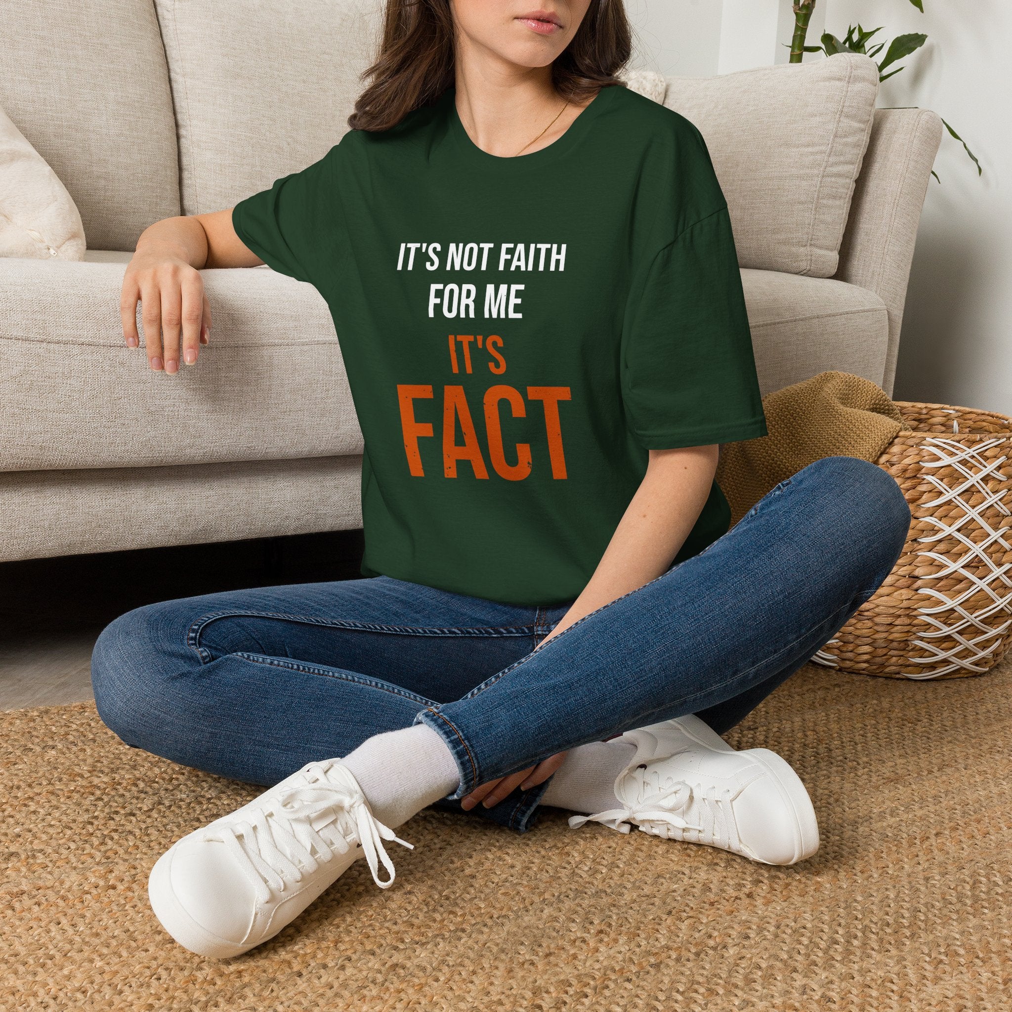 It's Not Faith It's Fact Tee — Stacked