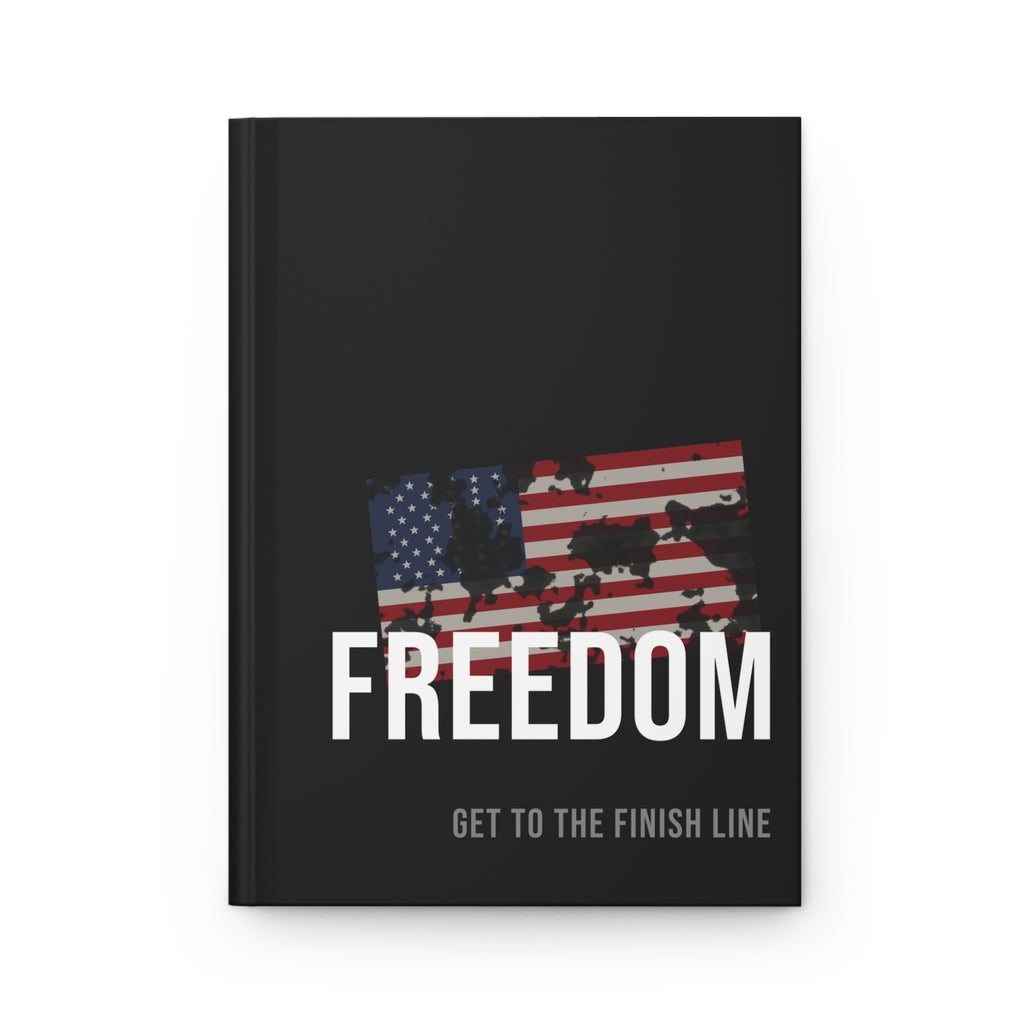 Freedom Journal — Old Glory — patriotic american flag hardcover journal by Get To The Finish Line