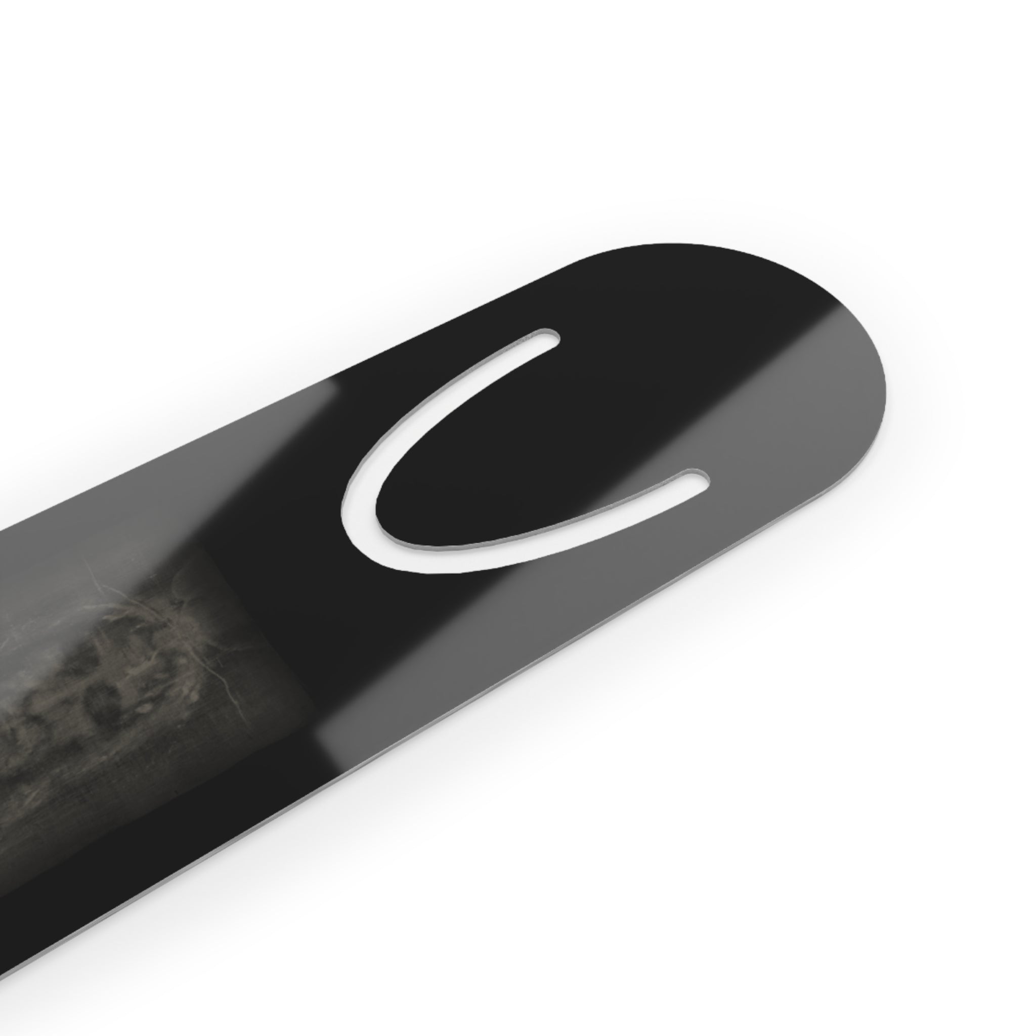 King Jesus Bookmark — White/Orange — christian metal bookmark by Get To The Finish Line (view 3)