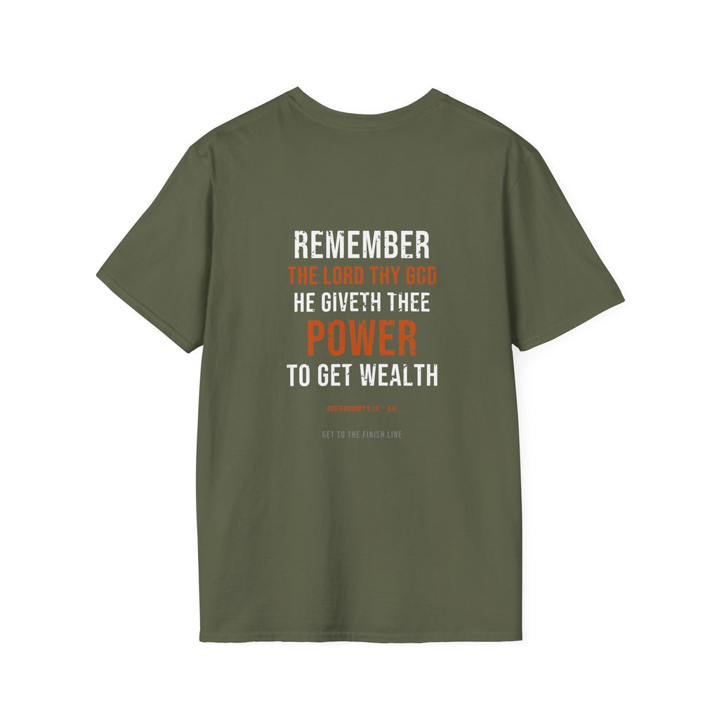 Power To Get Wealth Tee — Deuteronomy 8:18 KJV