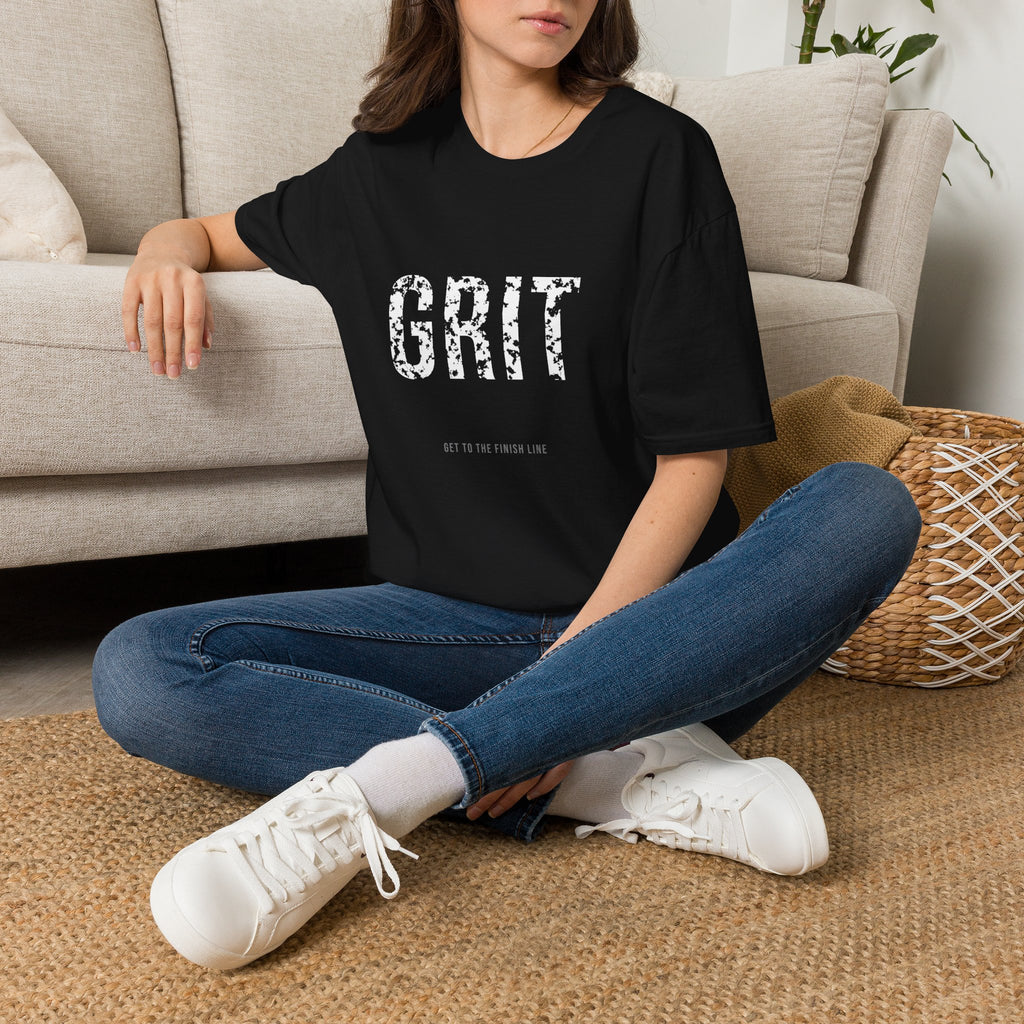 Grit Tee — motivational graphic tee by Get To The Finish Line (view 8)
